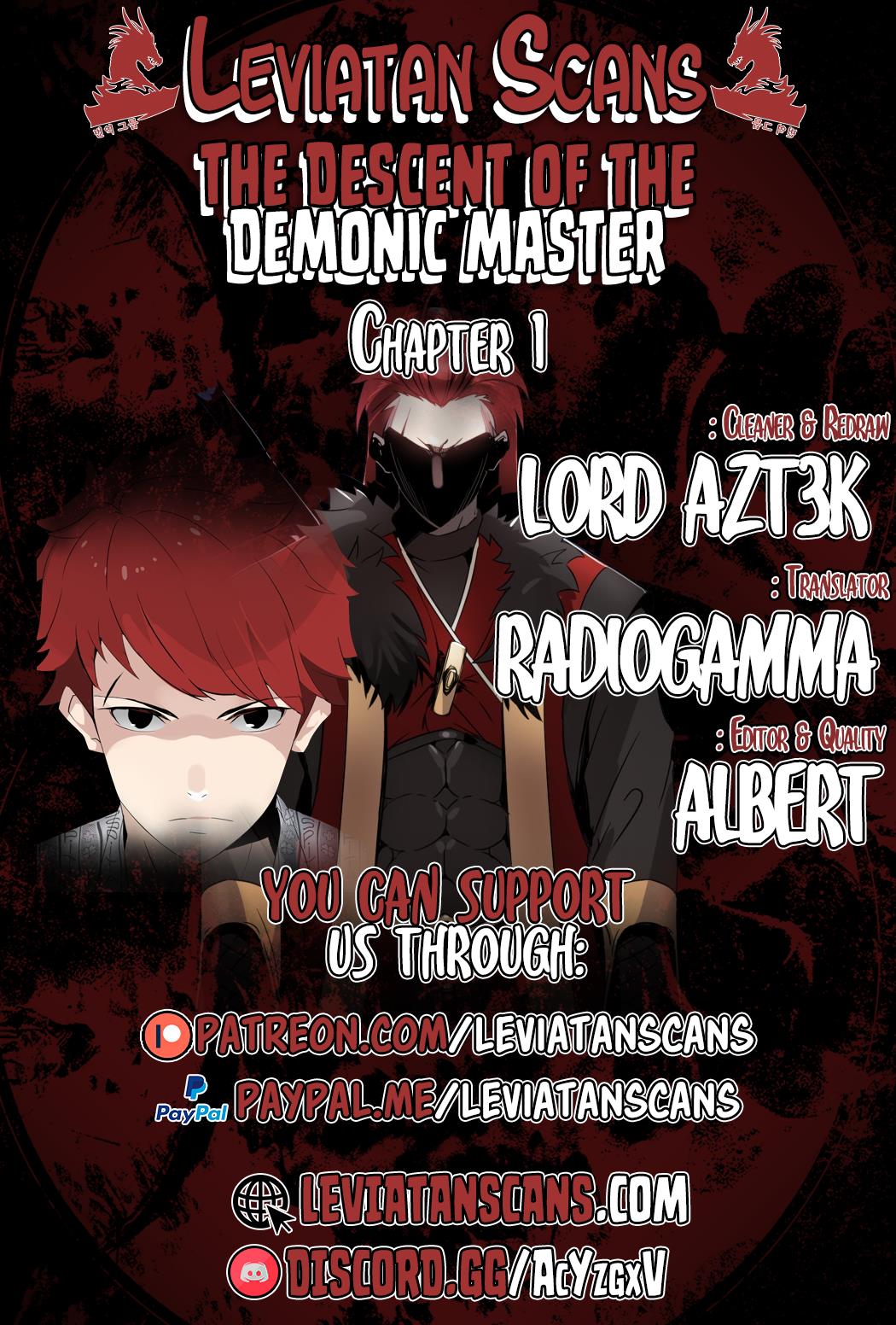 The Descent of the Demonic Master Chapter 1 1